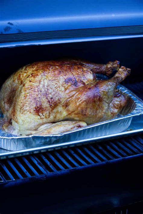 Wet Brined Traeger Smoked Turkey | Recipe | Traeger smoked turkey, Smoked turkey, Turkey cooking ...