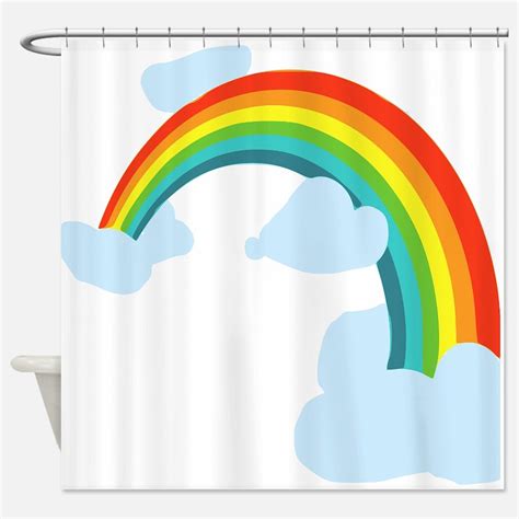 Rainbow Shower Curtains | Rainbow Fabric Shower Curtain Liner