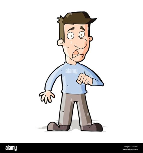 Amazed boy cartoon male man shocked stressed surprised worried ...