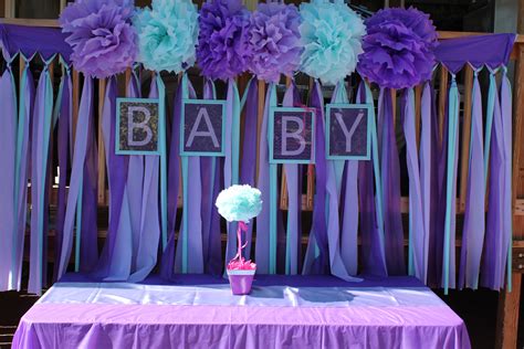 Purple And Teal Baby Shower Decorations / Purple and Aqua Baby Shower ...