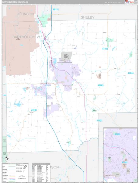 Bartholomew County, IN Maps