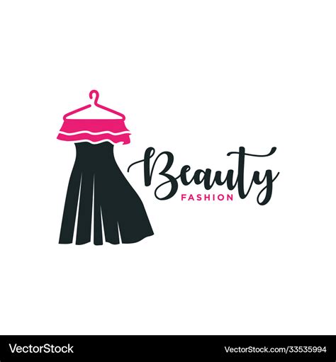 Modern fashion clothing logo Royalty Free Vector Image