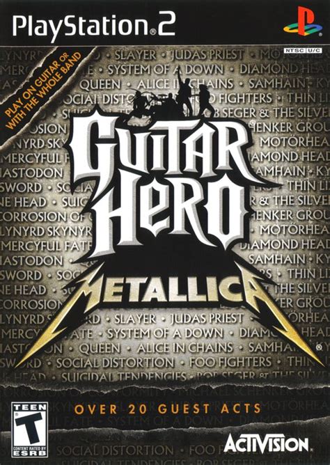 Guitar Hero: Metallica (2009) PlayStation 2 box cover art - MobyGames