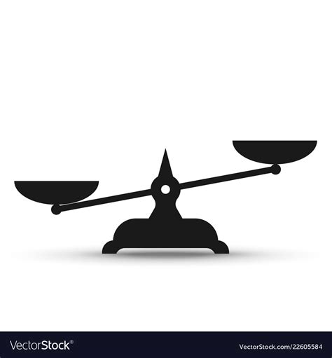 Scales symbol icon Royalty Free Vector Image - VectorStock