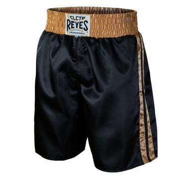 CLETO REYES BOXING SHORTS SATIN BLACK & GOLD - BWS GYM