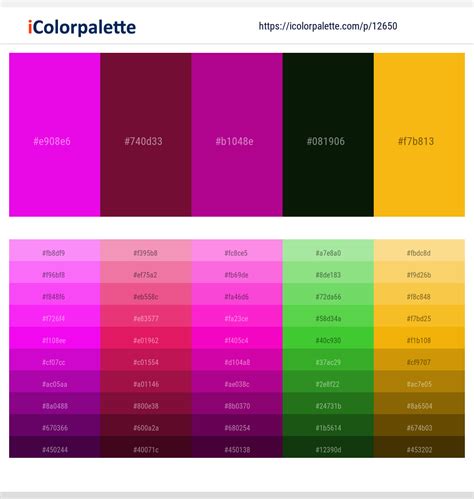 1 Latest Color Schemes with Magenta / Fuchsia And Flirt Color tone combinations | 2023 ...