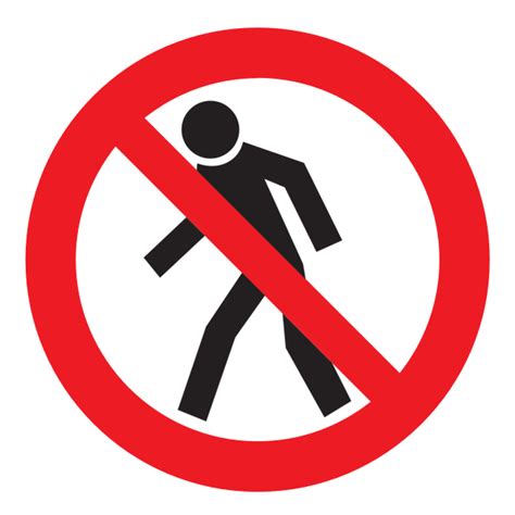 No walking sign | Free SVG