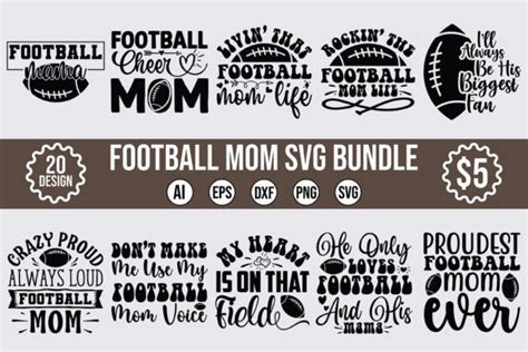 Football Mom Bundle SVG Bundle Graphic by Creativelab19 · Creative Fabrica