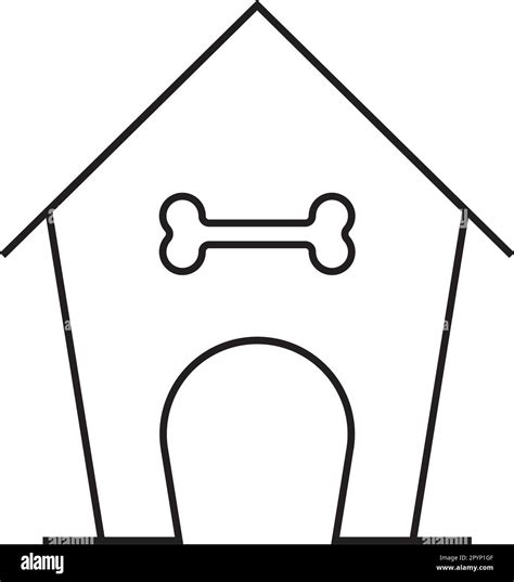 Doghouse, Dog Kennel icon vector illustration symbol design Stock ...