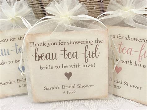 Bea-tea-ful Tea Favors Bags Bridal Shower Tea Party Favors - Etsy