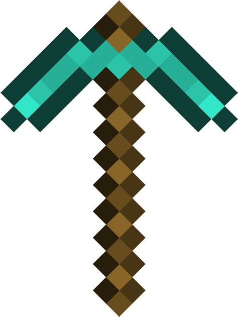 Minecraft Diamond Pickaxe Png