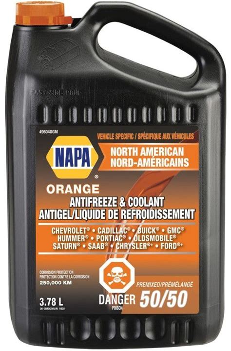 NAPA 50/50 PREMIXED ORANGE ANTIFREEZE / COOLANT