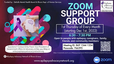 Support Groups – Epilepsy Advocacy Network