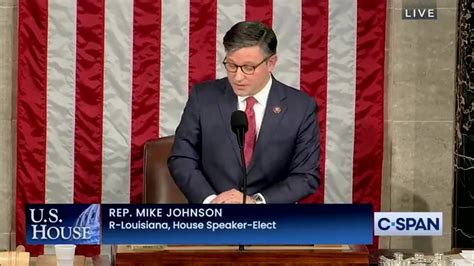 Mike Johnson gives first speech as House Speaker, Dems are PISSED