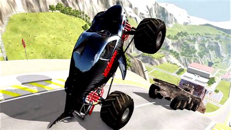 Monster Truck Gameplay Compilation: Insane BeamNG Drive Crashes, Racing ...