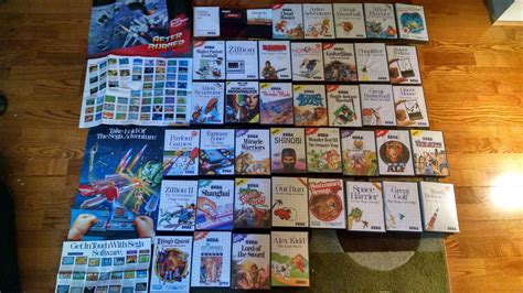 My collated Sega Master System game and poster collection : r/retrogaming