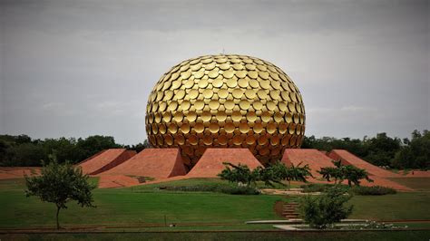 #matrimandir #meditation #auroville #india #pondicherry #harmony #building #gold #5K #wallpaper ...