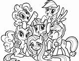 My Little Pony Base Mlp Sketch Coloring Page sketch template