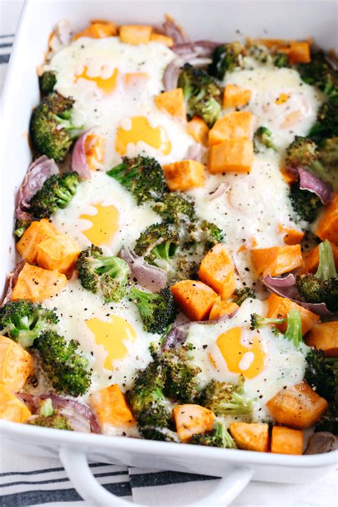 Baked Egg and Roasted Veggie Casserole - Eat Yourself Skinny