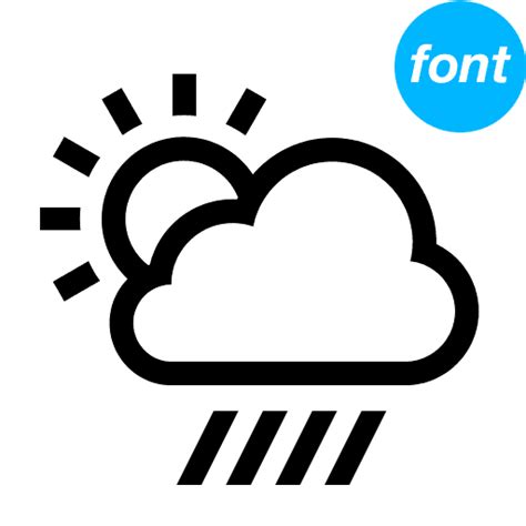 Weather Icon Font | MS-01 | Mike Afford Media Store