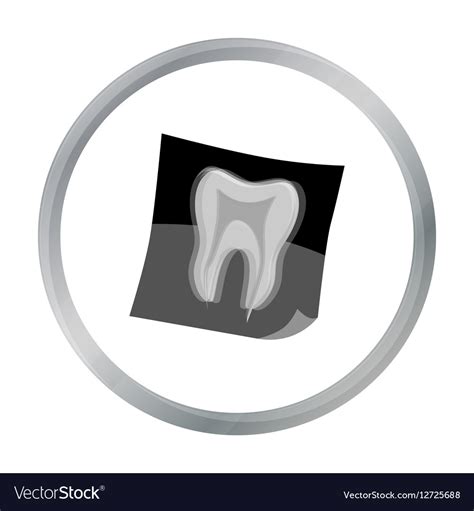 Dental x-ray icon in cartoon style isolated on Vector Image