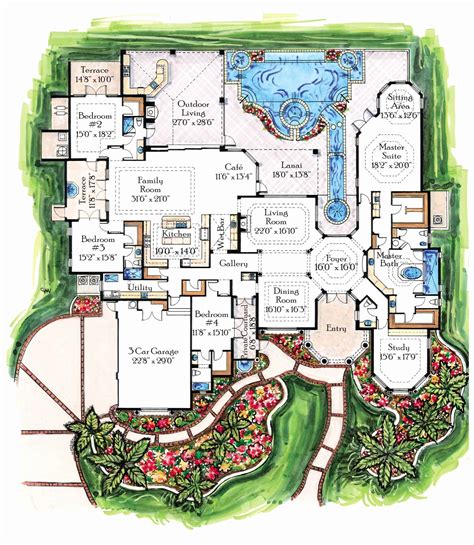 Hogwarts Floor Plan Best Of House Plan 5445 Luxury Plan 7 670 Square ...