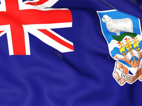 Flag background. Illustration of flag of Falkland Islands