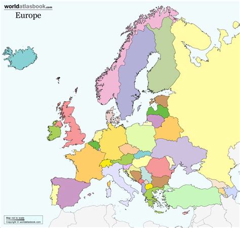 Map Of Europe To Color - United State Map With States