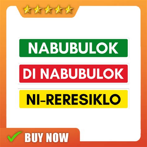 Nabubulok - Di Nabubulok at Ni-Reresiklo - 3M Sticker Laminated ...