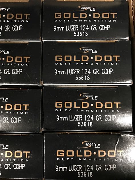 9MM 124GR Speer Gold Dot HP, (53618) - Bone Frog Gun Club