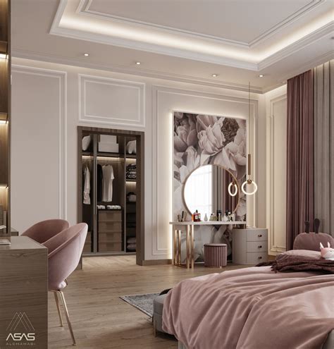 GIRLS bedroom Design [Neo Classic] on Behance Girls Bedroom Modern, Modern Luxury Bedroom ...