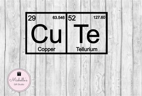 Cute Svg Cute Periodic Table Svg Periodic Table Svg Cute | Etsy