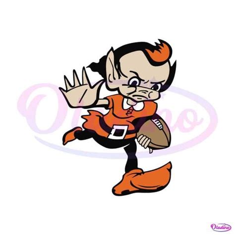 Brownie The Elf Cleveland Browns Mascot SVG