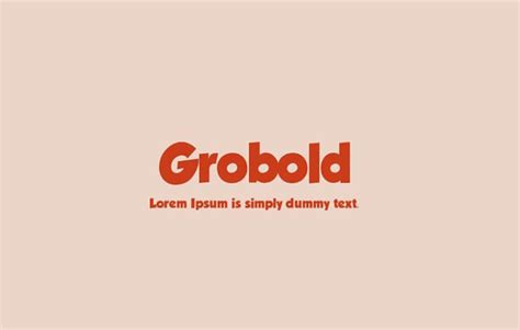 Grobold Font Free Download - Font Sonic