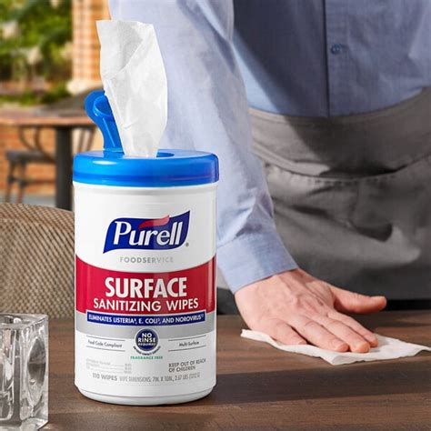 Purell® Sanitizing Wipes for Disinfecting Food Surfaces