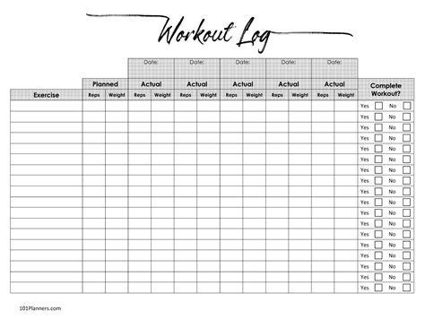 Free Fitness Planner Printable Book | Customize Online & Print