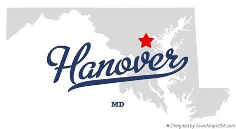 Map of Hanover, MD, Maryland