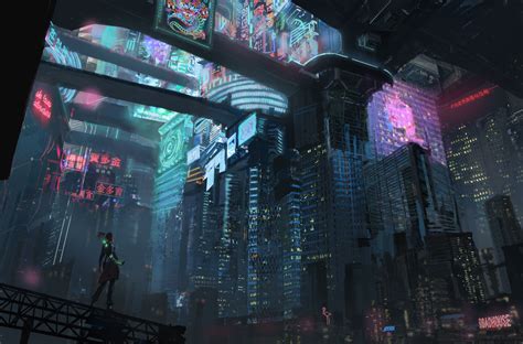 ArtStation - Cyberpunk city, Sebastian Duran | Cyberpunk city, Futuristic city, Cyberpunk aesthetic