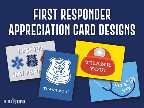 First Responder Appreciation Card Designs – Deeper KidMin