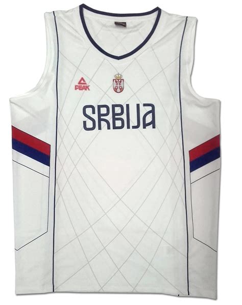 Peak Serbia womens national basketball team jersey for RIO 2016- white ...