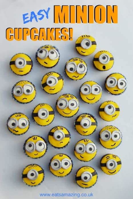 Easy Despicable Me Minion Cupcakes - Eats Amazing.