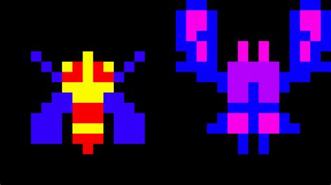 Editing Galaga Enemies - Free online pixel art drawing tool - Pixilart