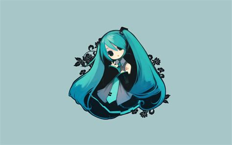 Hatsune Miku Chibi Wallpaper - WallpaperSafari