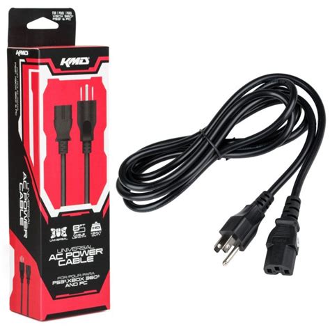 Universal 3-Prong Power Cord for PS3 Fat / PC | Video Game Heaven