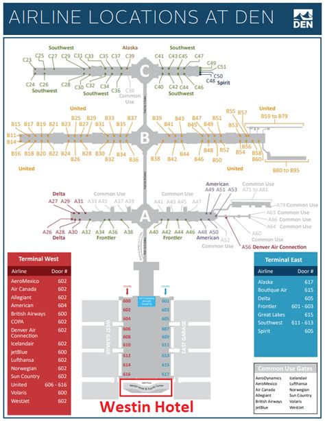 Denver International Airport Map - Map Of The World