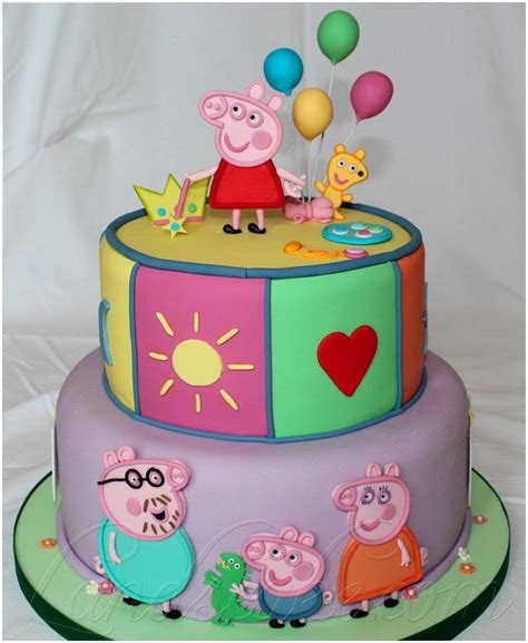 torta de peppa pig - Buscar con Google | Peppa pig cake, Pig cake, Cake