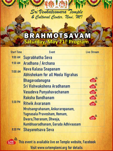 Brahmotsavam 2022 Program..