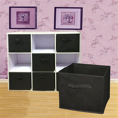 Zimtown 6Pcs Foldable Cube Storage Folding Boxes Clothes Organizer Fabric - Walmart.com