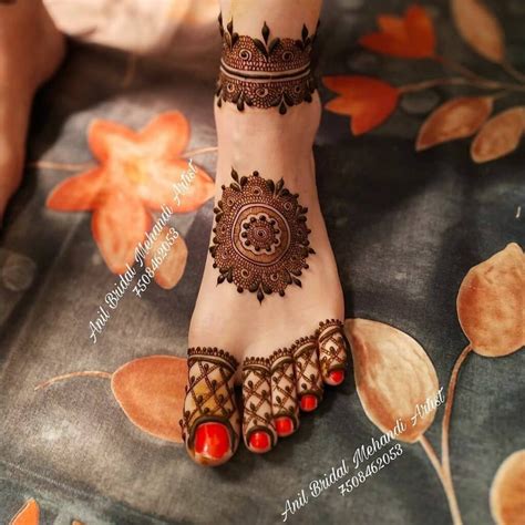 Feet Mehndi Design Simple And Easy - bmp-name