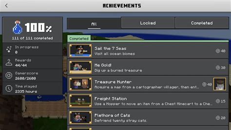 How to check achievements in Minecraft Bedrock Edition